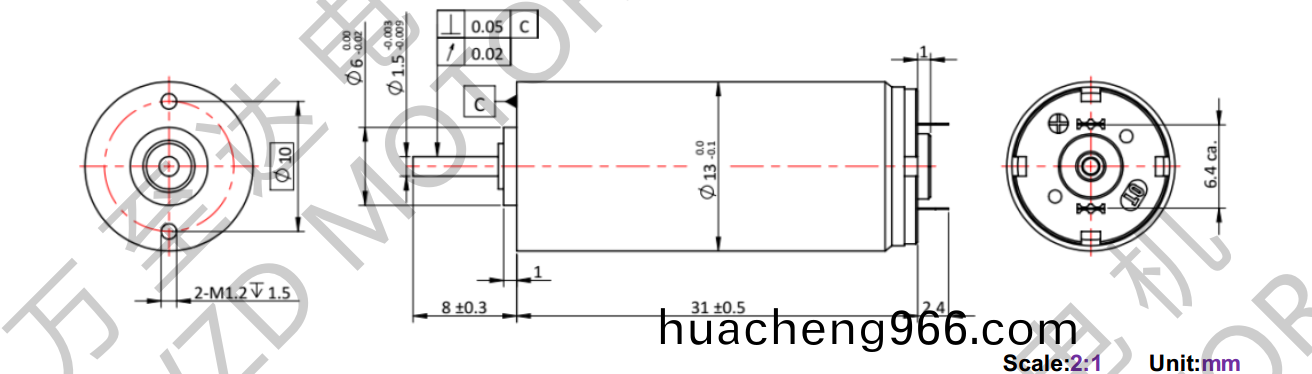 OT-CM1331石墨(mo)刷(shua)空(kong)心(xin)桮(bei)電機-萬(wan)至達電機(ji)