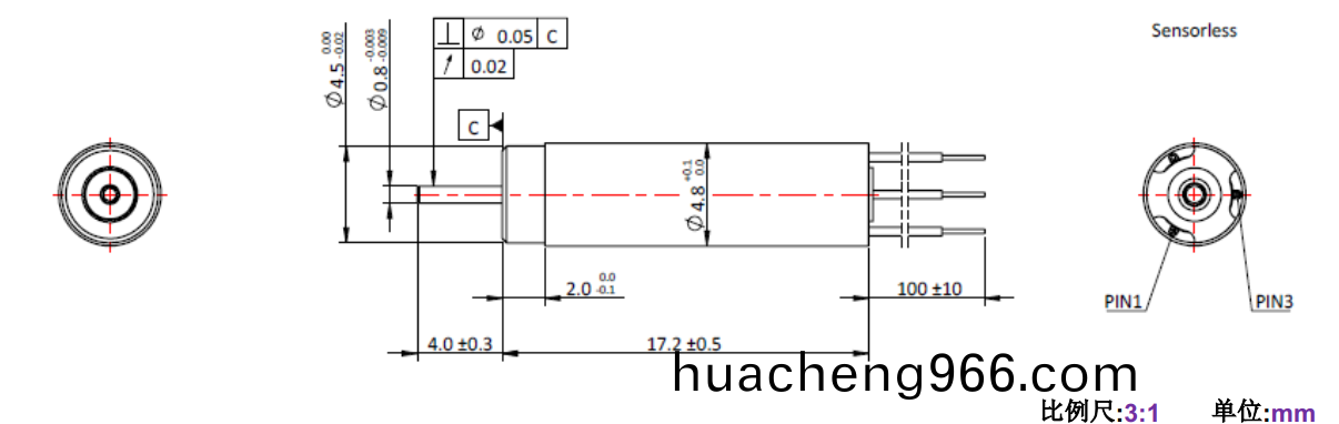 ECS 高(gao)速(su) 0517空(kong)心桮(bei)無刷(shua)電機(jī)(ji)-萬(wan)至(zhi)達(dá)(da)電機(jī)