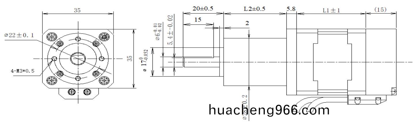 35係(xi)列(lie)閉環(huán)步(bu)進電機(ji)+齒輪(lun)箱結(jié)(jie)構(gòu)