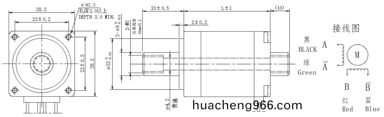28係列(lie)空(kong)心(xin)軸電機(ji)結(jie)構(gou)